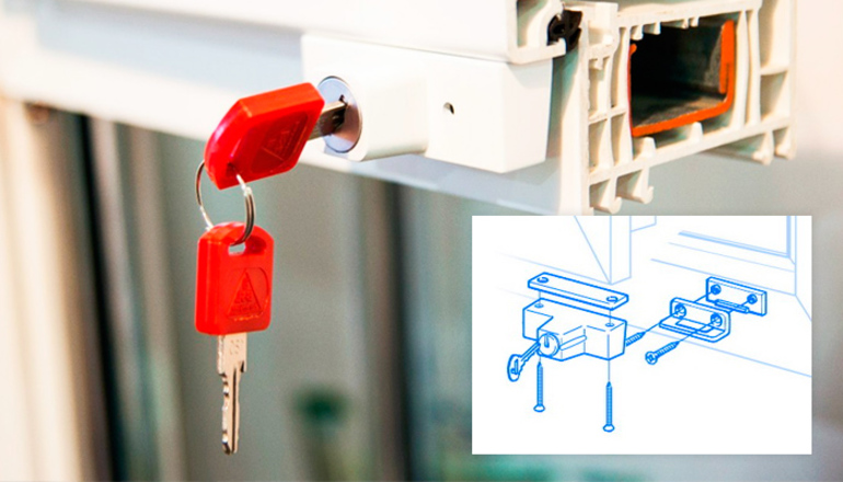Виды детских замков на пластиковые окна и методы их установки
