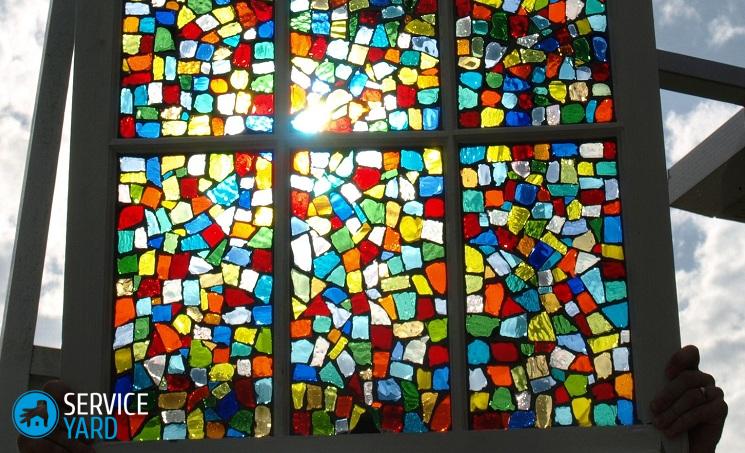 Витражи на стекле своими руками