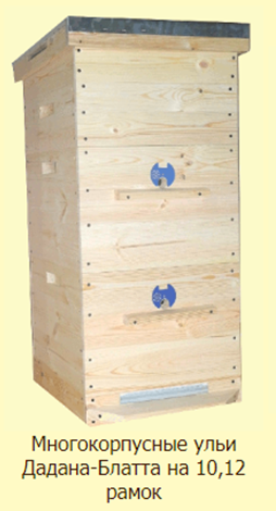 Вулик Дадан 8, 10, 12, 14-ти рамковий: розміри, креслення, пристрій, зі знімним дном, рамки для вуликів Дадан.
