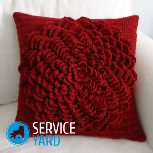 Вязаные подушки своими руками
