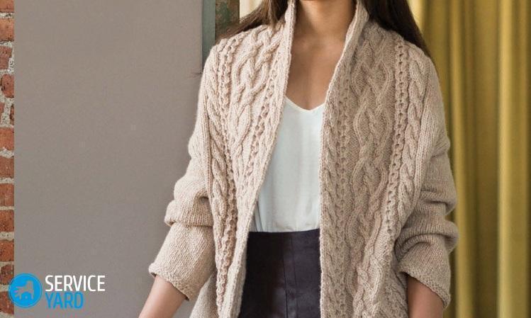 Вязаный кардиган своими руками