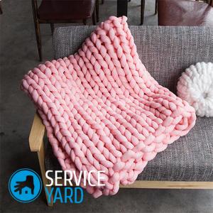 Вязаный плед своими руками