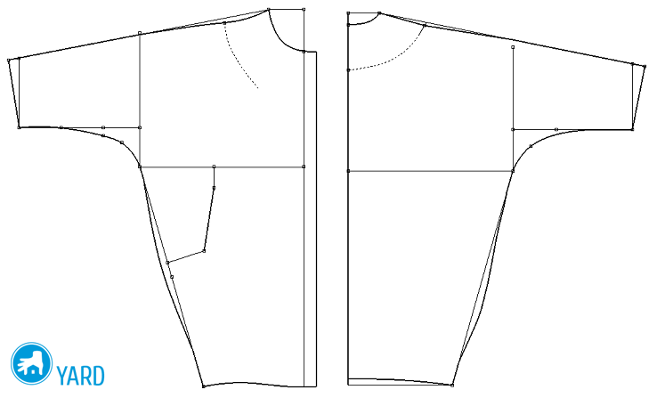 Выкройка пальто-кокон своими руками