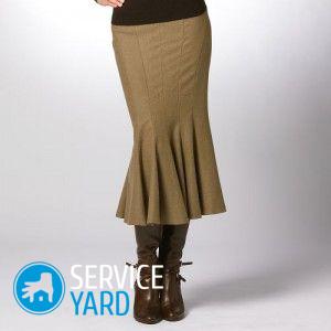 Выкройка юбки годе