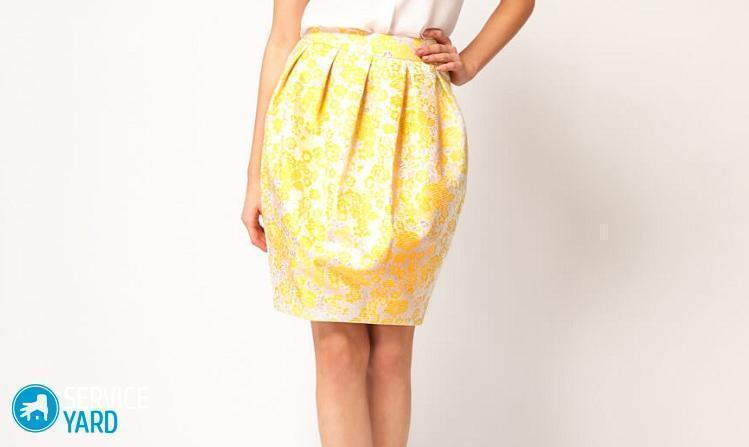 Выкройка юбки-тюльпан