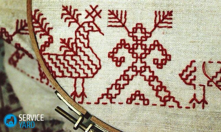 Вышивка на полотенце своими руками