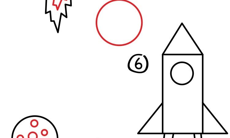 Як намалювати ракету? Малюнок — ракета олівцем для дітей