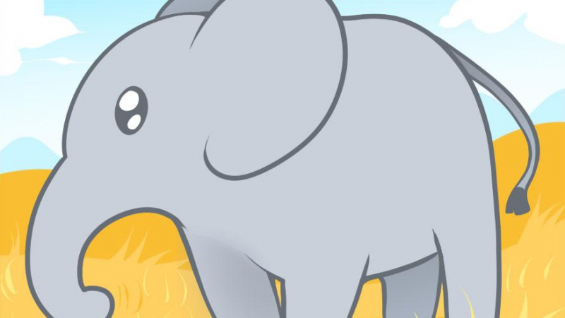 Як намалювати слона олівцем поетапно для дітей і початківців? Як намалювати Слона і Моську?