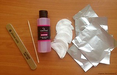 Як зняти гель-лак (шелак) в домашніх умовах: фото покроково + відео