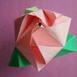 Як зробити куб трансформер «троянда» з паперу