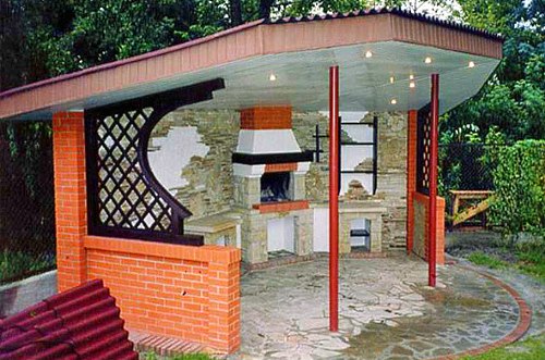 Як зробити мангал для дачі з дахом своїми руками