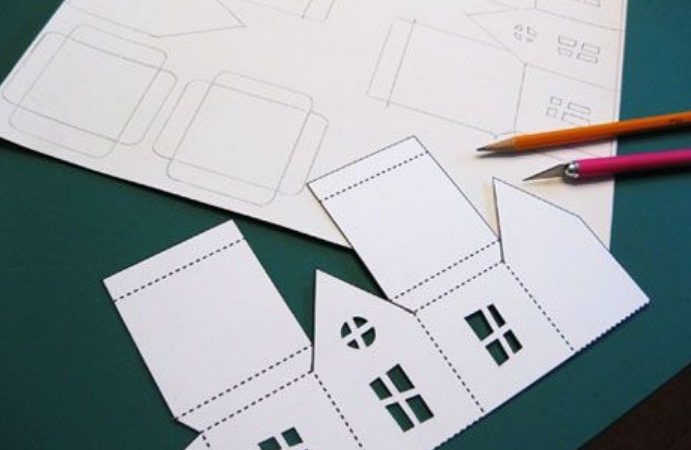 Як зробити з паперу будиночок: об'ємний, круглий, орігамі, з скрученого паперу — корисні поради, інструкція, фото