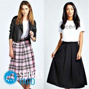 Юбка в клетку — сшить своими руками