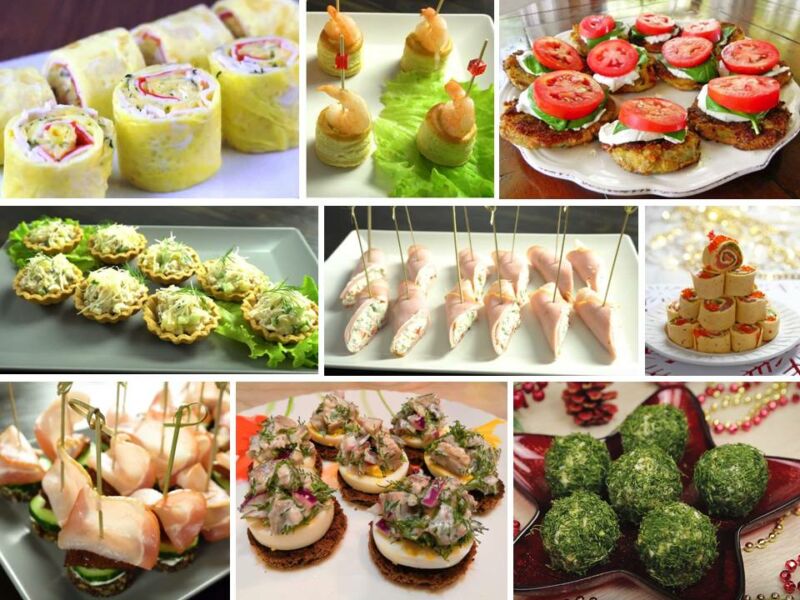 Закуски на святковий стіл — прості і смачні рецепти