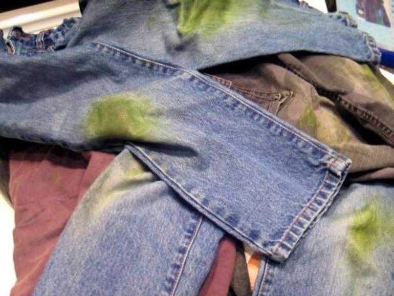 Зелёные пятна на штанах: чем вывести траву с одежды Зелёные пятна на штанах: чем вывести траву с одежды