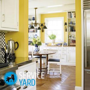 Желтые стены в интерьере