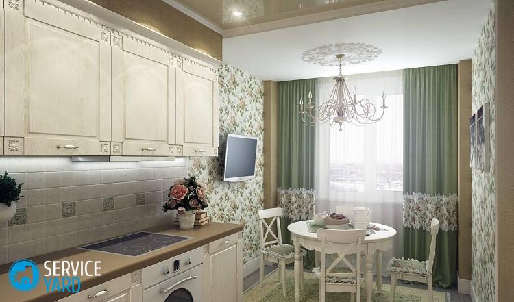 Жидкие обои на кухне