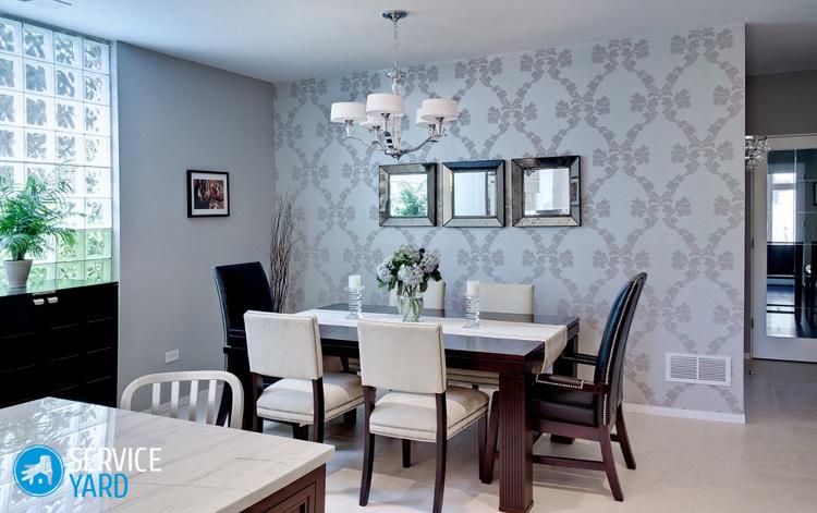 Жидкие обои на кухне